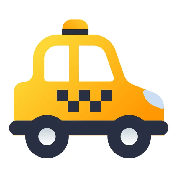 Taxi Transport Ikon Mjuk Stil — Stock vektor