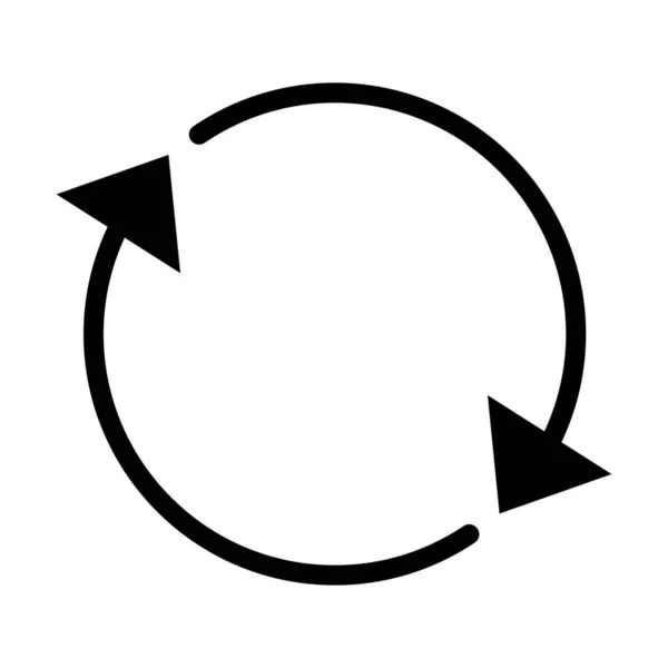 Datentransfer Austausch Aktualisieren Symbol Solid Stil — Stockvektor