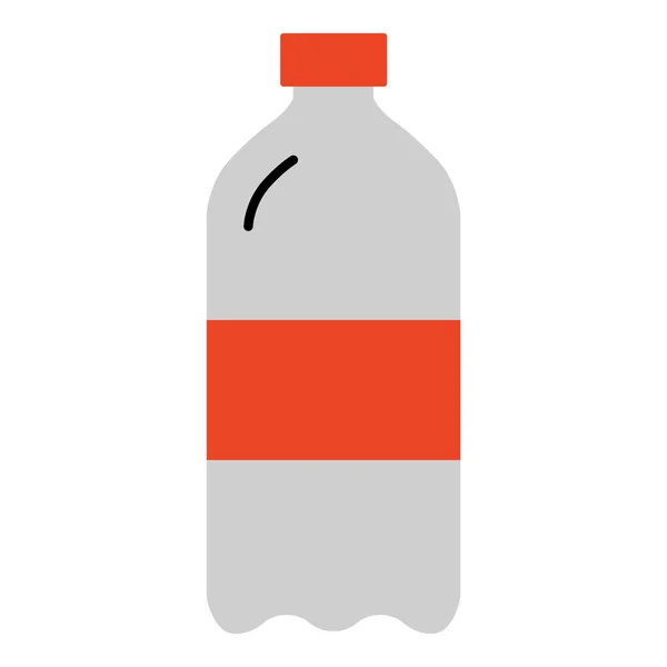 Getränkeflasche Cola Symbol Flachen Stil — Stockvektor