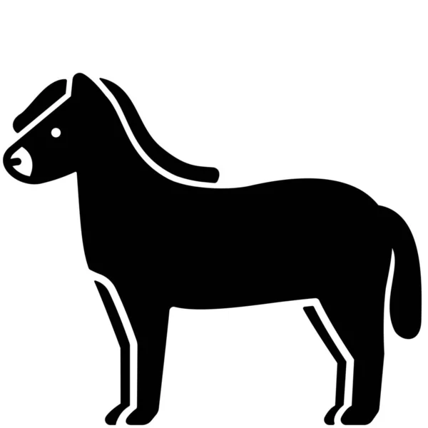 Ikona Gospodarstwa Domowego Zwierząt Kategorii Zwierzęta — Wektor stockowy