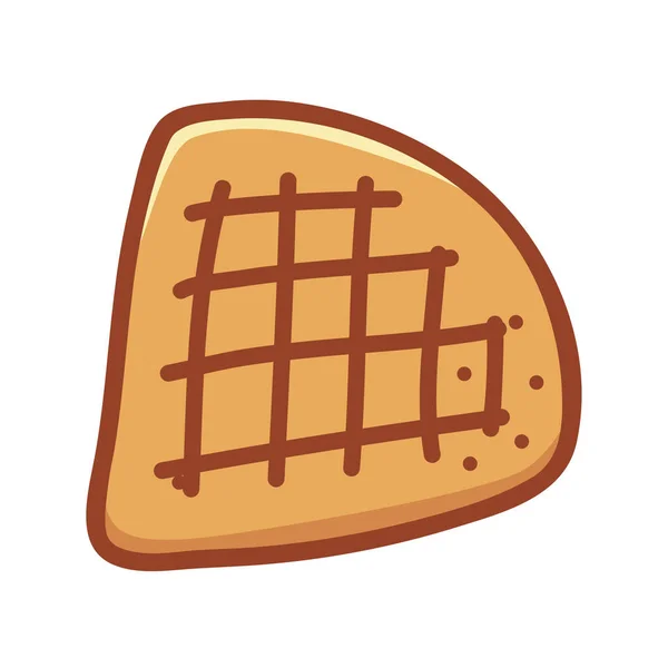 Panadería Desayuno Postre Icono Estilo Contorno Lleno — Vector de stock