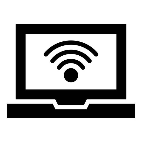 Доступ Значка Підключення Інтернету Стилі Solid — стоковий вектор