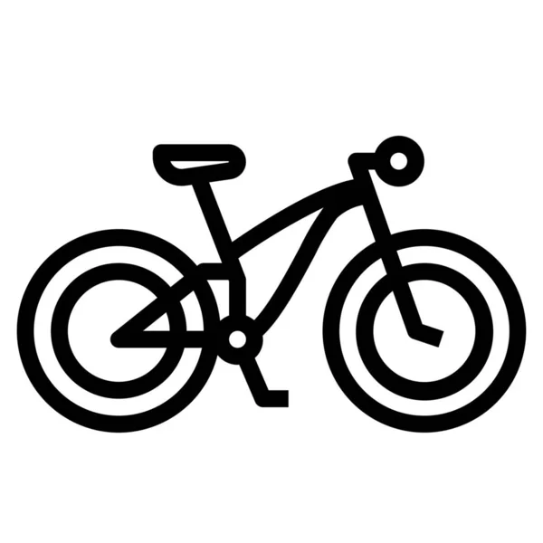 Fiets Fiets Berg Icoon Outline Stijl — Stockvector