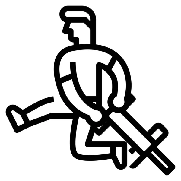 Значок Экстремального Прыжка — стоковый вектор