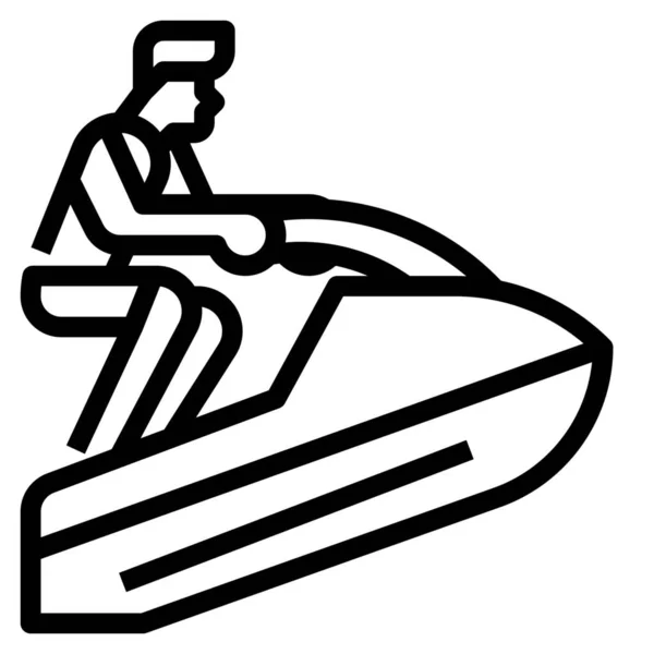 Icône Jet Ski Extrême — Image vectorielle