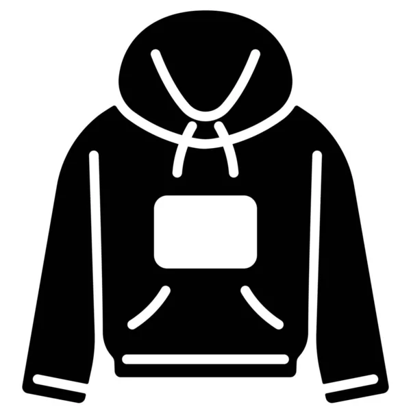 Hood Clothes Outfit Icon — Stock Vector