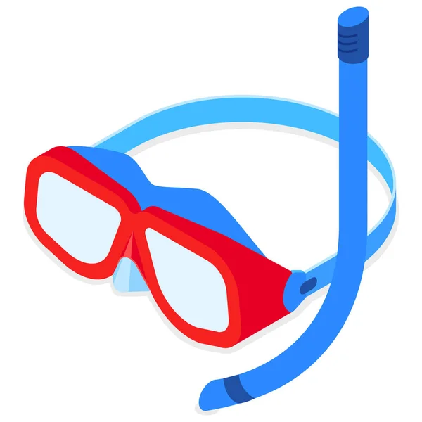 Snorkeling Mask Goggles Icon — Stock Vector