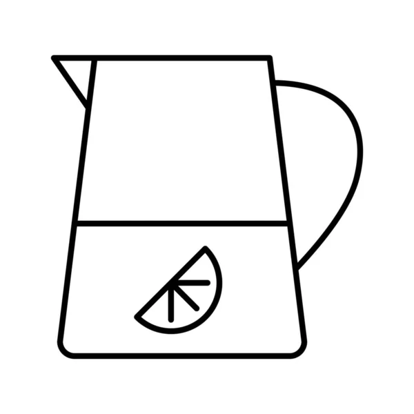 Иконка Домашнего Напитка Стиле Outline — стоковый вектор