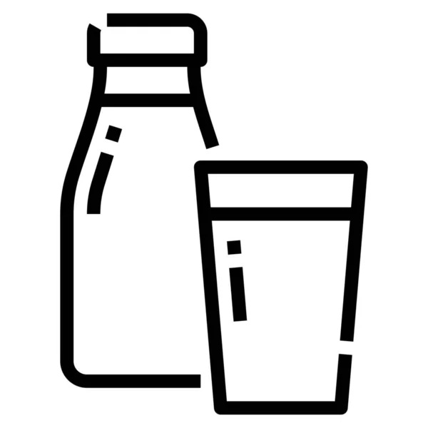 Ikon Minuman Susu - Stok Vektor
