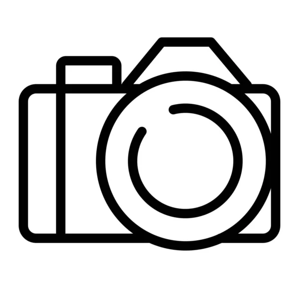 Camera Fototoerisme Icoon Outline Stijl — Stockvector