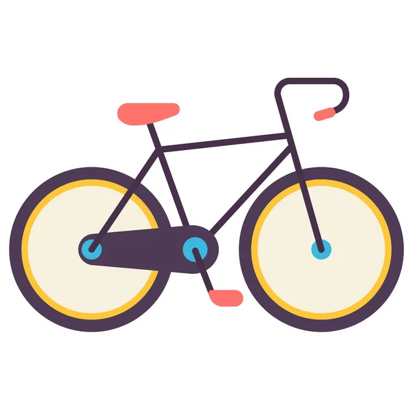 Bicycle Exercise Icon Flat Style — Stock Vector