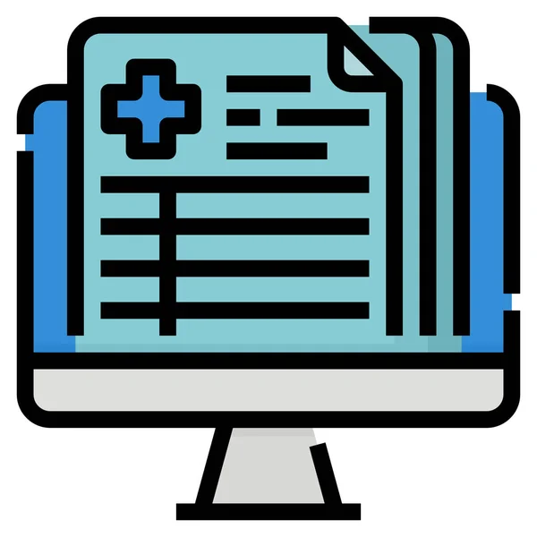 Base Datos Icono Médico — Vector de stock