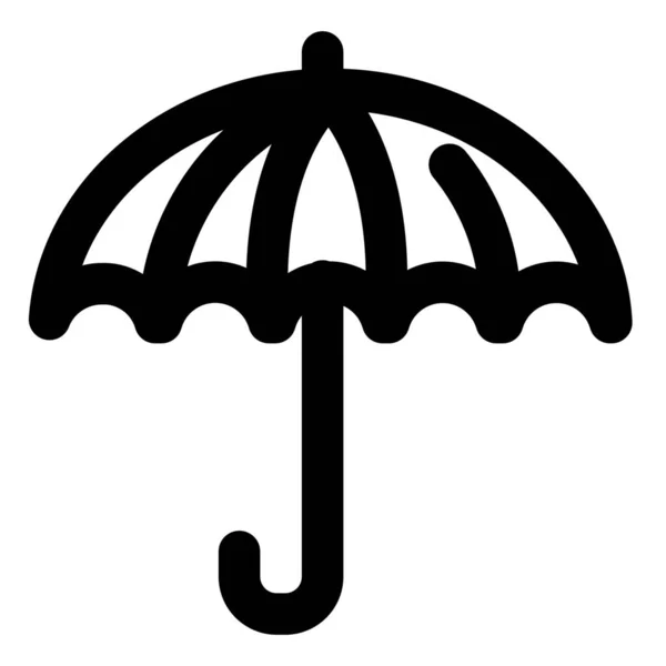 Schutz Regenschirm Symbol Umriss Stil — Stockvektor