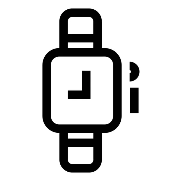 Punktualność Urządzenia Ikona Inteligentnego Zegarka Kategorii Znaki Symbole — Wektor stockowy