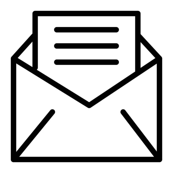 Correspondência Envelope Carta Ícone Estilo Esboço — Vetor de Stock