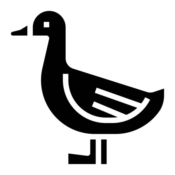 动物类别中的水鸟图标 — 图库矢量图片