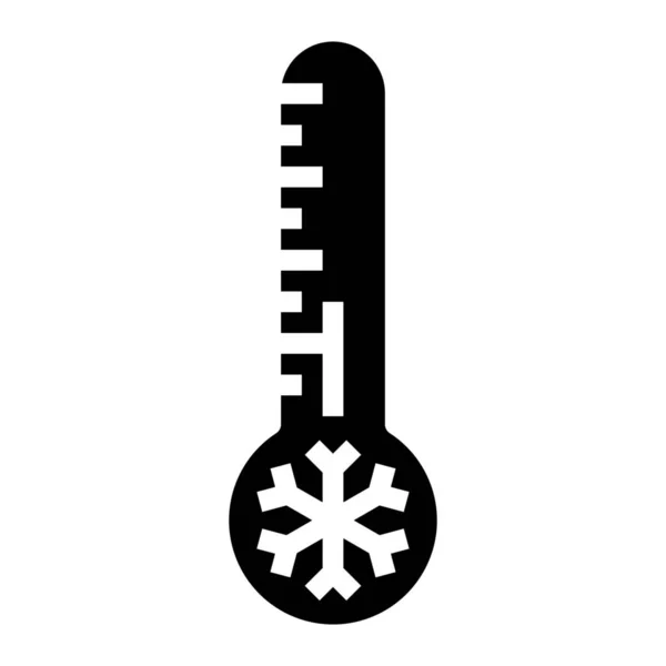 Celsjusza Stopni Ikona Temperatury Stylu Stałym — Wektor stockowy