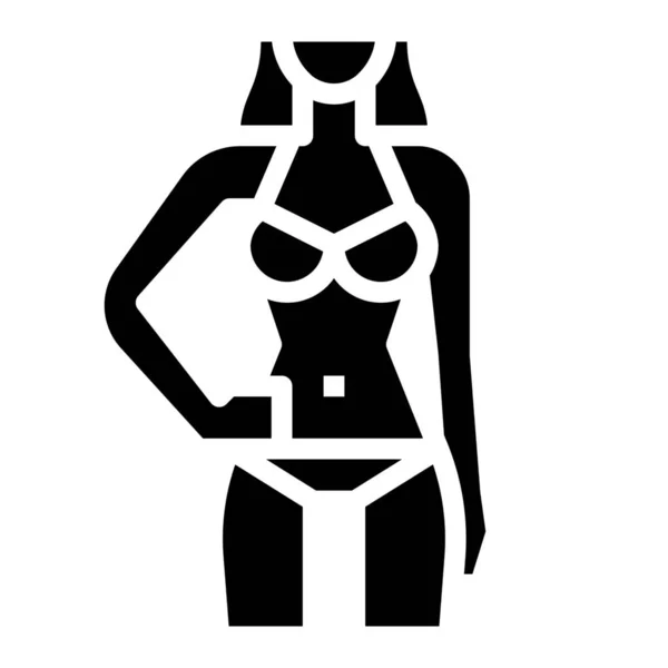 Bikini Depilación Icono Relajación Categoría Salud Mental — Archivo Imágenes Vectoriales