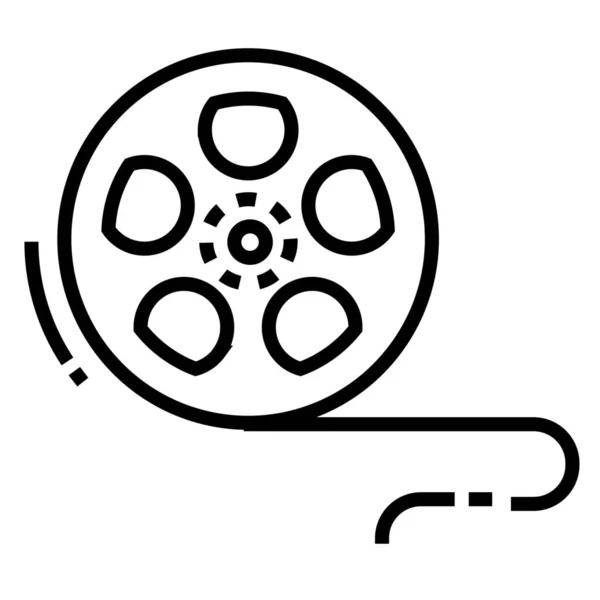 Cine Película Icono Película Categoría Sonido Música — Archivo Imágenes Vectoriales