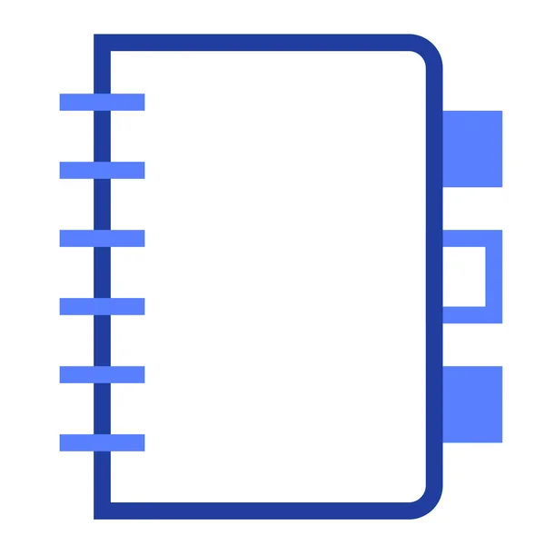 Daily Notebook Planner Icon — Stock Vector