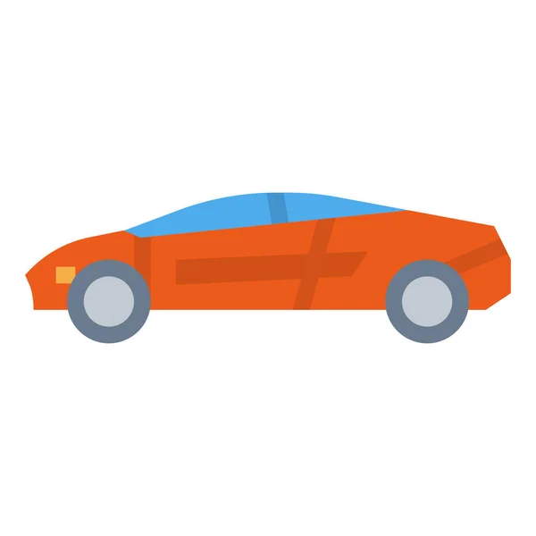 Icono Transporte Deportivo Coche Estilo Plano — Vector de stock