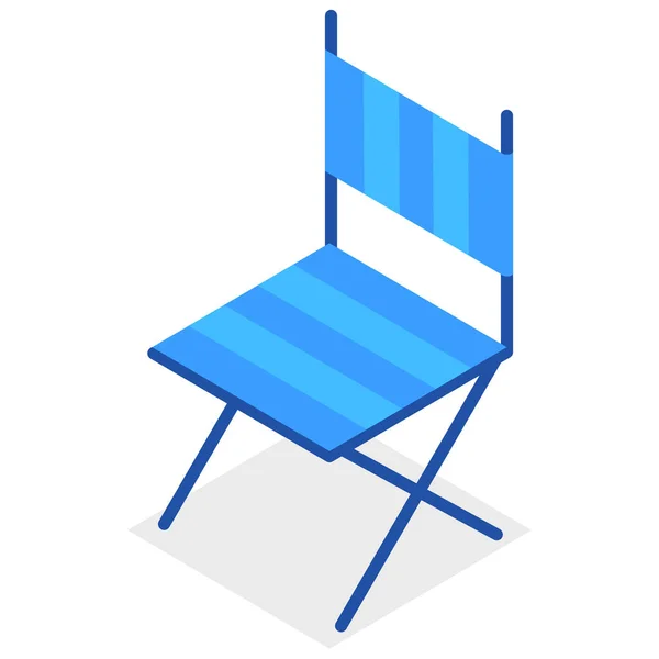 椅子长椅露营图标 — 图库矢量图片