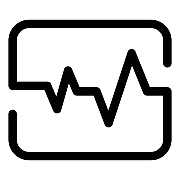 Diagnostic Fonctionnel Santé Pouls Icône — Image vectorielle