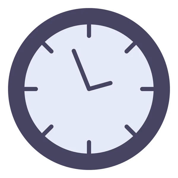 Clock Decor Home Icon Flat Style — Stock Vector