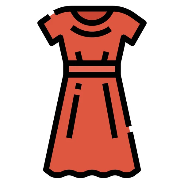 Dress Shopping Wear Icon — Stock Vector