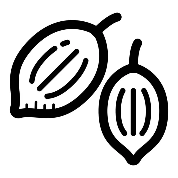 Cocina Icono Semillas Cilantro Cilantro Estilo Contorno Relleno — Vector de stock