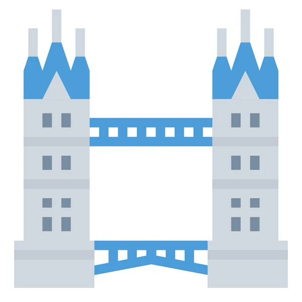 Знак Моста Лондон Категории Культура Сообщества — стоковый вектор