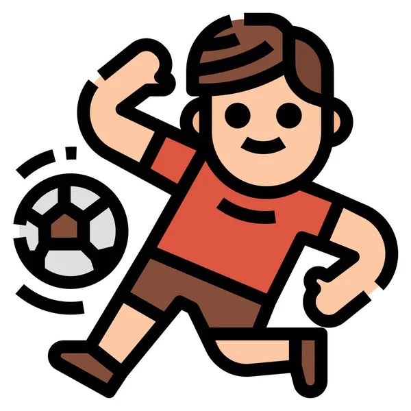 Egzersiz Topu Spor Simgesi — Stok Vektör