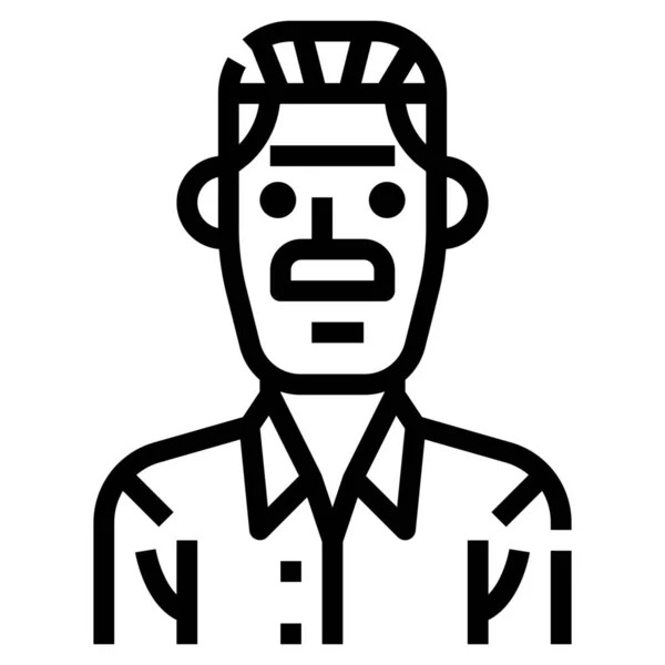 Avatar Hombre Icono Los Hombres Categoría Avatares — Vector de stock