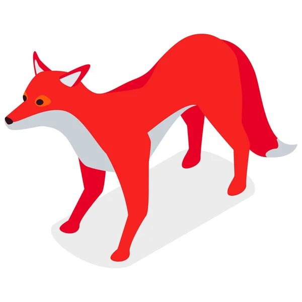 狐狸野生动物图标 — 图库矢量图片