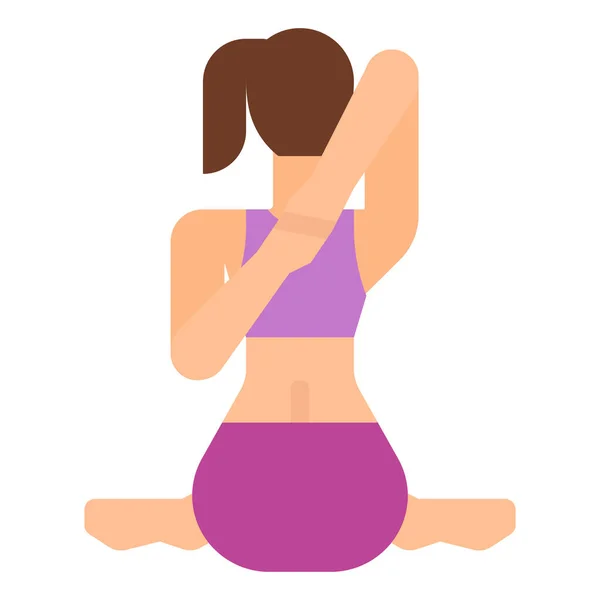 Ikon Wajah Latihan Sapi Dalam Kategori Kebugaran Yoga Diet - Stok Vektor
