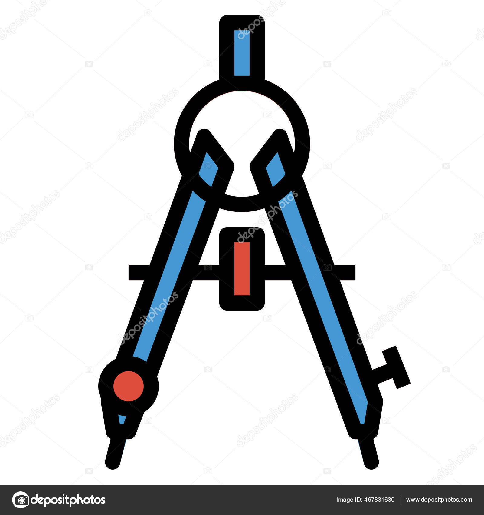 Compass, divider, divider tool, drafting instrument, drawing compass,  drawing tool icon - Download on Iconfinder