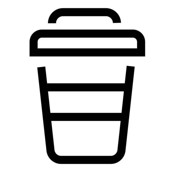Café Boisson Café Pour Aller Icône — Image vectorielle