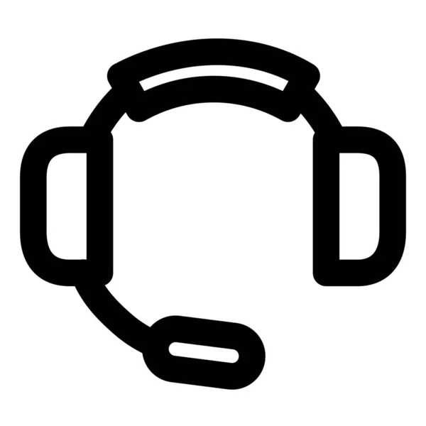 Gaming Headset Für Kopfhörer — Stockvektor