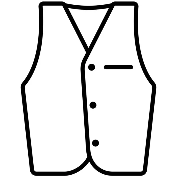 Giysi Ceketi Resmi Simgesi Aksesuarlar Kategorisinde — Stok Vektör