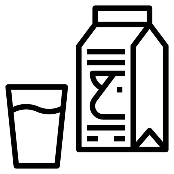 Drink Food Health Icon Outline Style — Stock Vector