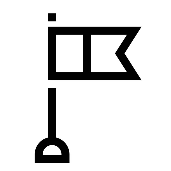 Значок Мети Прапора Категорії Знаки Символи — стоковий вектор