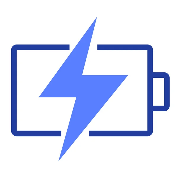 Battery Charge Lightning Icon — Stock Vector