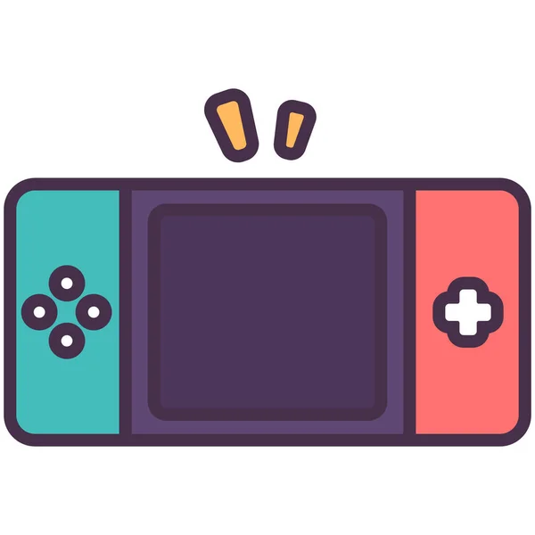 Controller Leuk Spel Pictogram — Stockvector