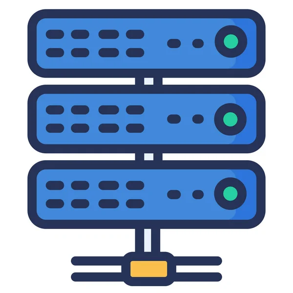 Center Data Digitales Symbol Business Management Kategorie — Stockvektor