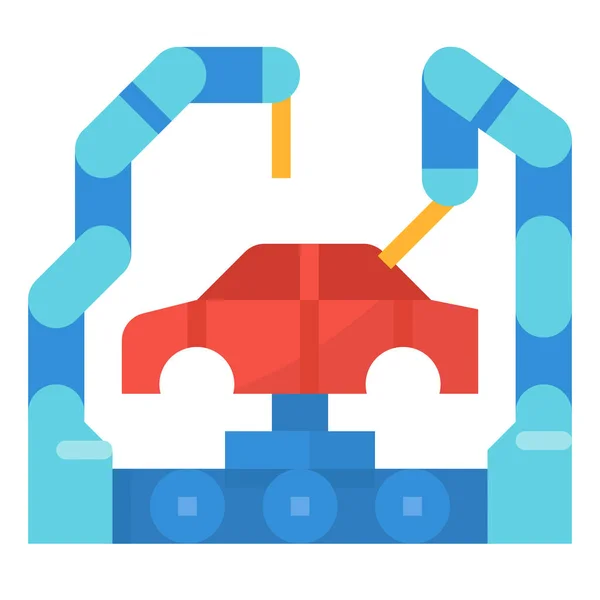 Artificial Intelligence Icon Flat Style — Stock Vector