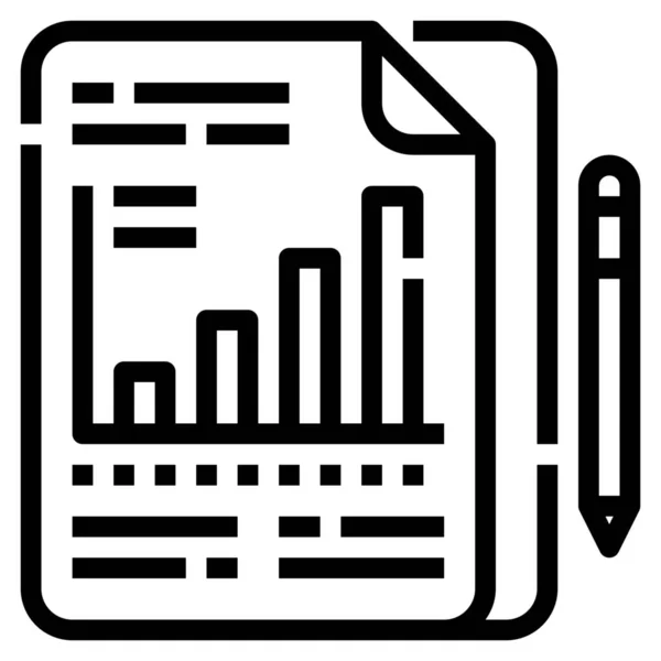 Ikona Obchodního Dokumentu — Stockový vektor