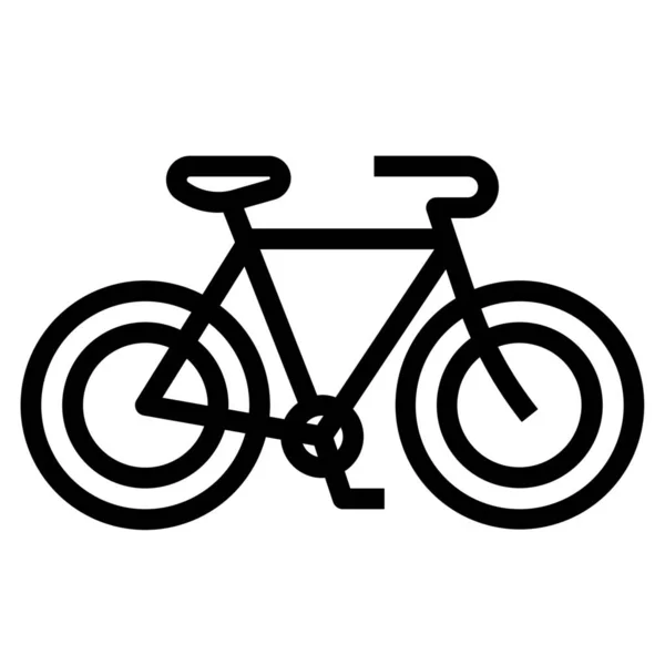 Bicycle Bike Cycling Icon Outline Style — Stock Vector