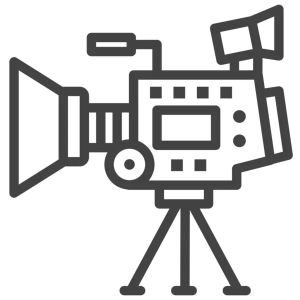Φωτογραφική Μηχανή Κινηματογράφος Εικονίδιο — Διανυσματικό Αρχείο