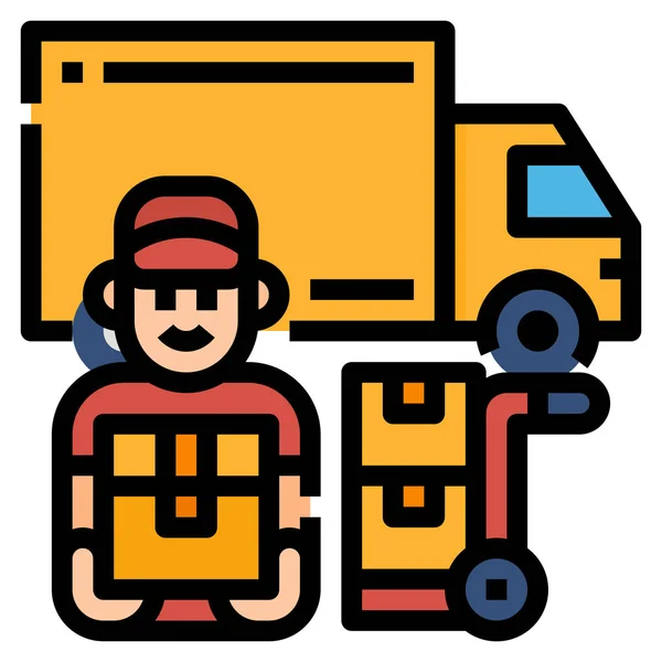 Delivery Logistics Package Icon — Stock Vector