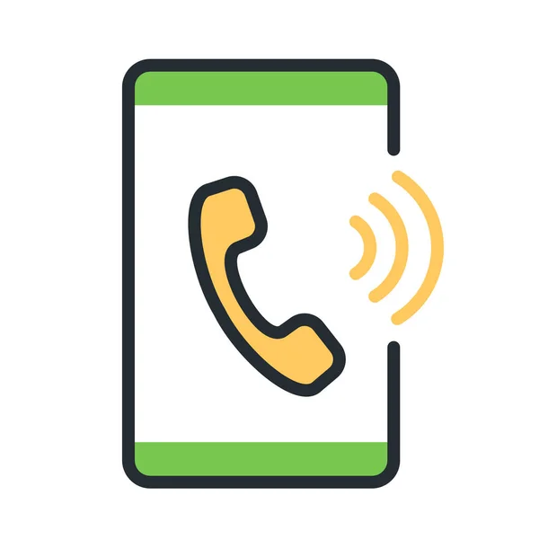 Ícone Telefone Comunicação Chamada —  Vetores de Stock